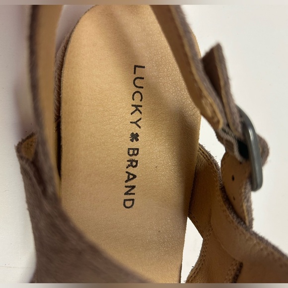 Lucky‎ Brand Leather Sandals Women LP- Gadine  Size 10 Tan Color - Picture 7 of 12